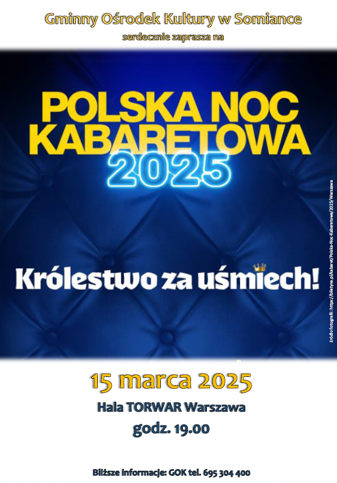 Wyjazd na Polską Noc Kabaretową 2025