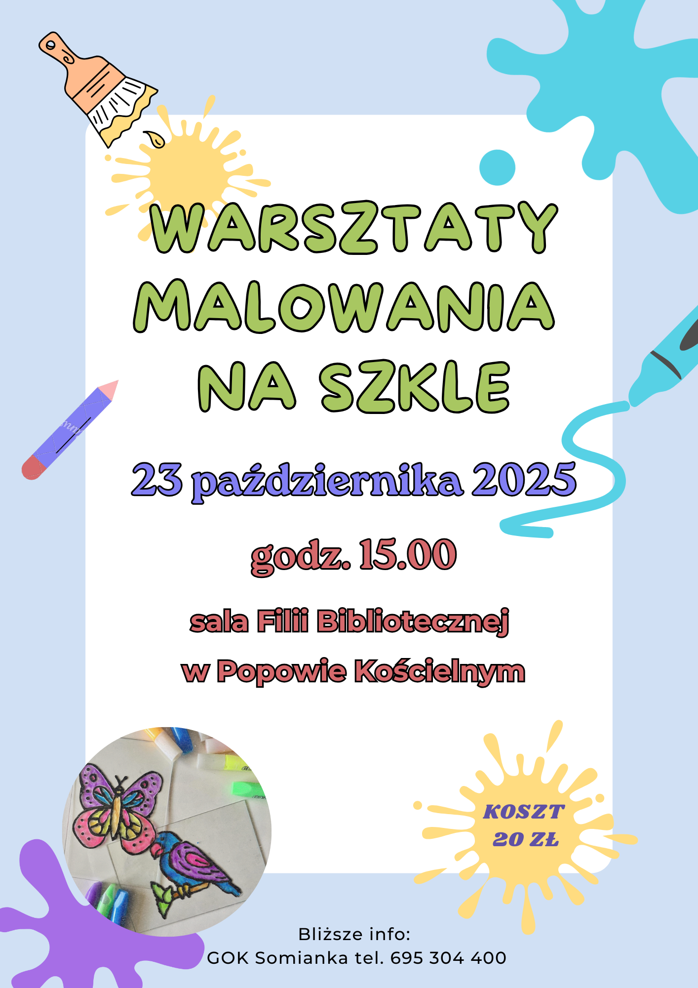 Zapraszamy na warsztaty malowania na szkle